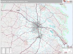 Richmond Metro Area Wall Map