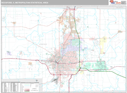 Rockford Metro Area Wall Map