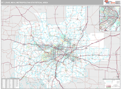 St. Louis Metro Area Wall Map