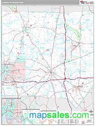 Sharon Metro Area Wall Map