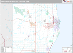 Sheboygan Metro Area Wall Map