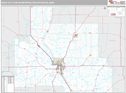 Sioux City Metro Area Wall Map