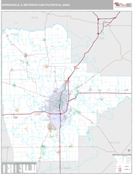 Springfield Metro Area Wall Map
