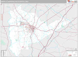 Sumter Metro Area Wall Map