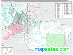 Tacoma Metro Area Wall Map