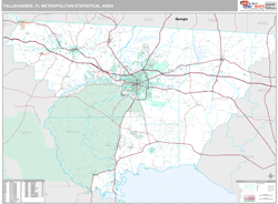 Tallahassee Metro Area Wall Map