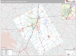 Waco Metro Area Wall Map