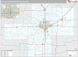 Wichita Metro Area Wall Map