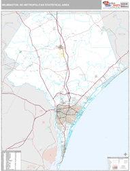 Wilmington Metro Area Wall Map