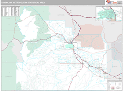 Yakima Metro Area Wall Map