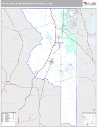 The Villages Metro Area Wall Map