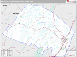 Winchester Metro Area Wall Map