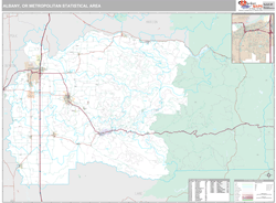 Albany Metro Area Wall Map