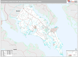 California-Lexington Park Metro Area Wall Map