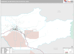 Fairbanks Metro Area Wall Map