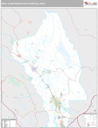 Napa Metro Area Wall Map