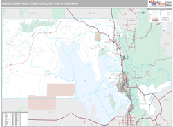 Ogden-Clearfield Metro Area Wall Map