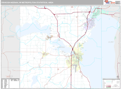 Oshkosh-Neenah Metro Area Wall Map