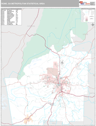 Wasatch Front Metro Area Wall Map