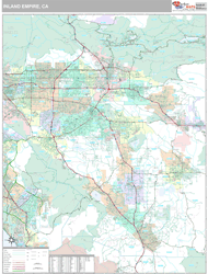 Inland Empire Metro Area Wall Map