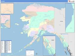 Alaska  Wall Map