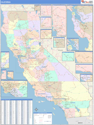 California  Wall Map