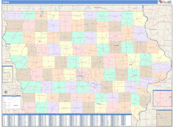 Iowa  Wall Map