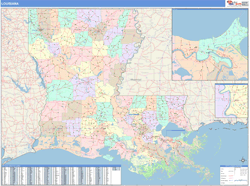 Louisiana  Wall Map