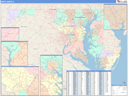 Maryland  Wall Map