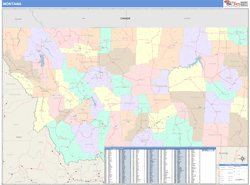 Montana  Wall Map