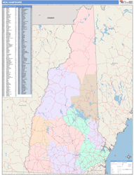 New Hampshire  Wall Map