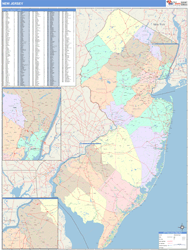 New Jersey  Wall Map