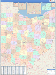 Ohio  Wall Map