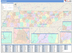 Tennessee  Wall Map