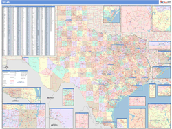 Texas  Wall Map