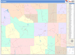 Wyoming  Wall Map