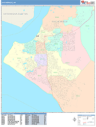 Anchorage Wall Map