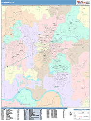 Huntsville Wall Map