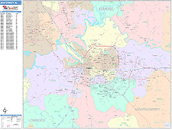 Montgomery Wall Map