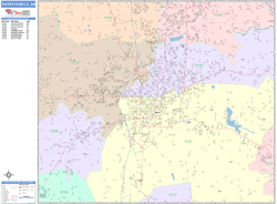 Fayetteville Wall Map