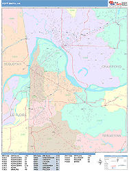 Fort Smith Wall Map