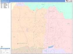 Springdale Wall Map