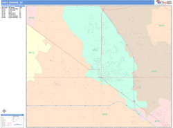 Casa Grande Wall Map