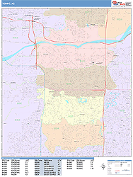 Tempe Wall Map
