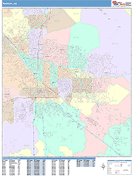 Tucson Wall Map