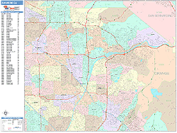 Anaheim Wall Map