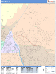 Apple Valley Wall Map