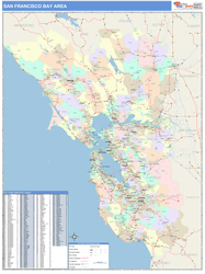 Bay Area Wall Map