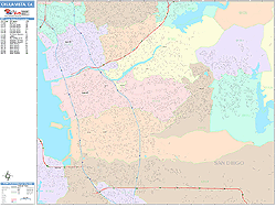 Chula Vista Wall Map