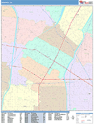 Downey Wall Map